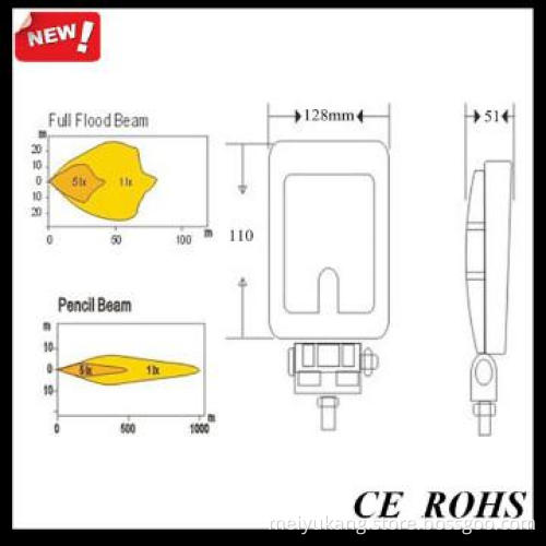 24w led work light, flood light, spot light MK-912 flood beam